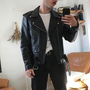 Leather motorcycle jacketSOLD
